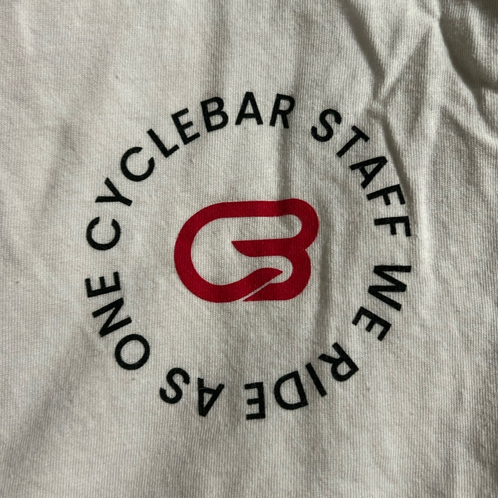 Cyclebar staff white tank